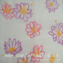 Polyester Etched-out Velvet Fabric for Curtain